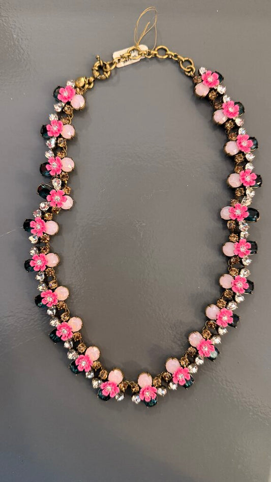 J.Crew Flower Rhinestone Jewelry