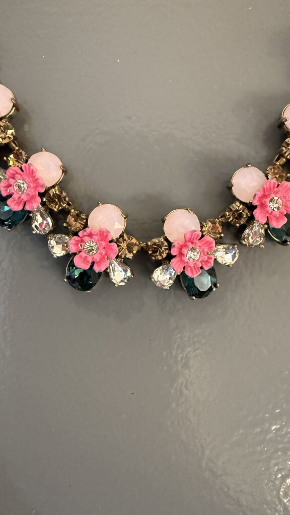 J.Crew Flower Rhinestone Jewelry