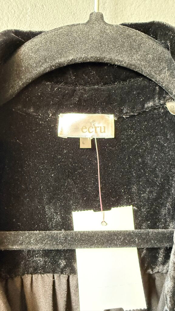 Velvet Button Up Top