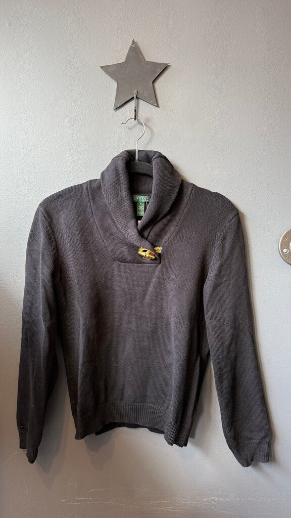 Cotton Shawl Collar Sweater