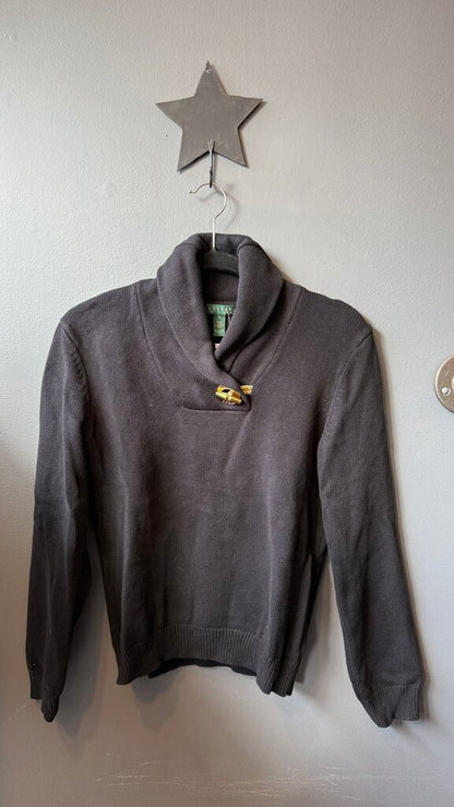 Cotton Shawl Collar Sweater