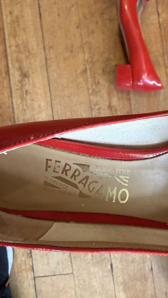 Patent Bow Block Heels