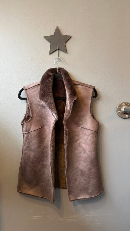 Reversible Faux Fur Suede Vest