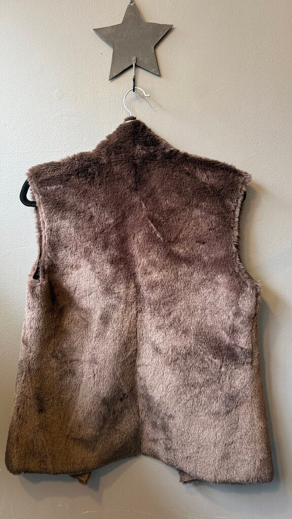 Reversible Faux Fur Suede Vest