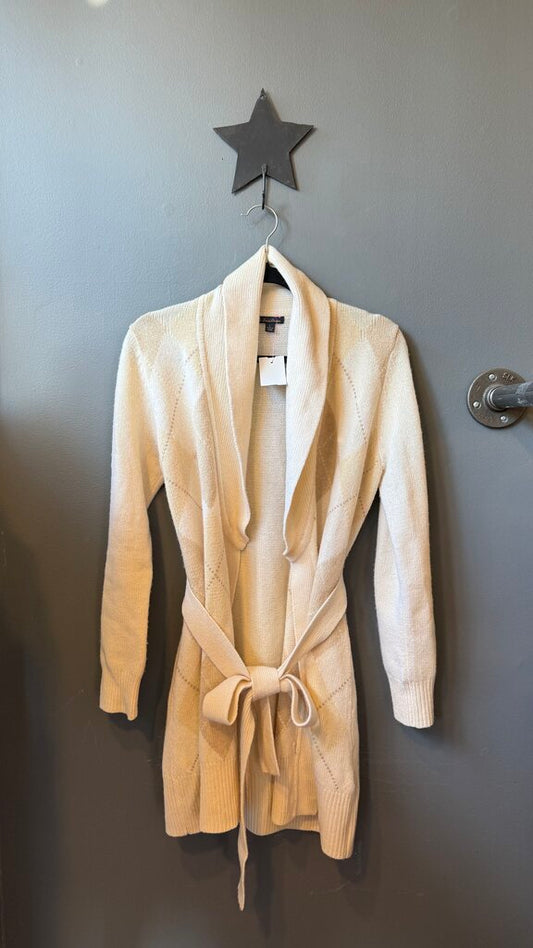 Lambswool Argyle Duster Cardigan Sweater