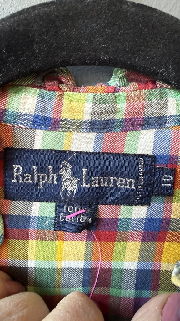 Vintage Flannel Button Up Blouse