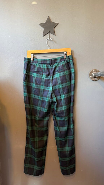 Blackwatch Wool Blend Straight Pants