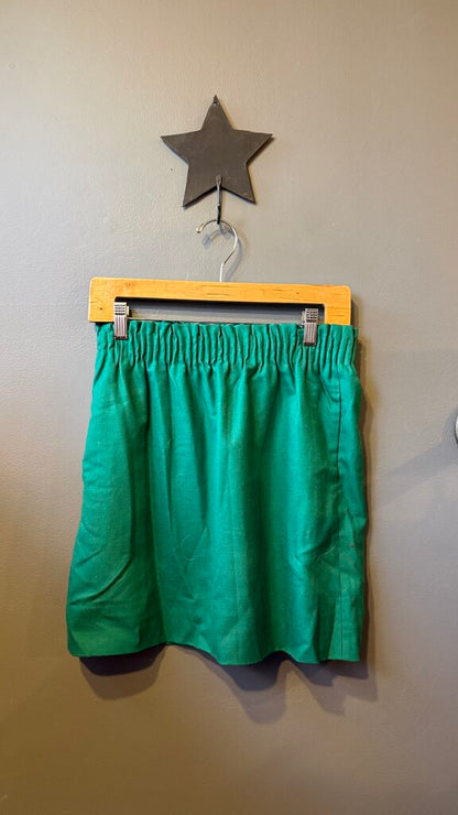 Paper Bag Waist Pull On Skirt