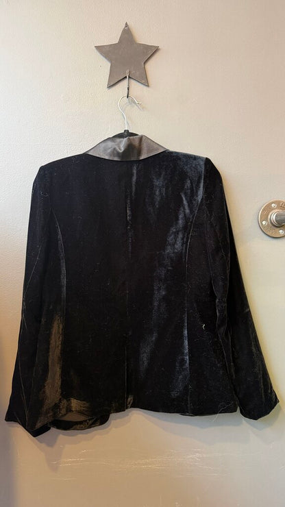 Velvet Shawl Collar Blazer