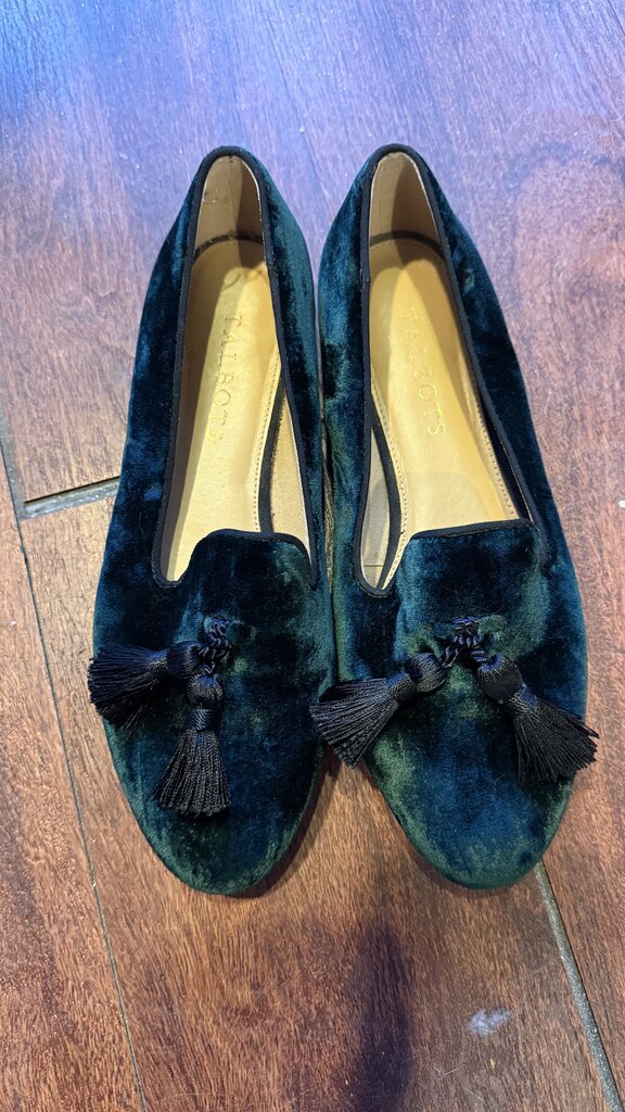 Velvet Tassel Flats