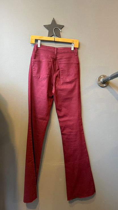 Covered Button Flare Jeans