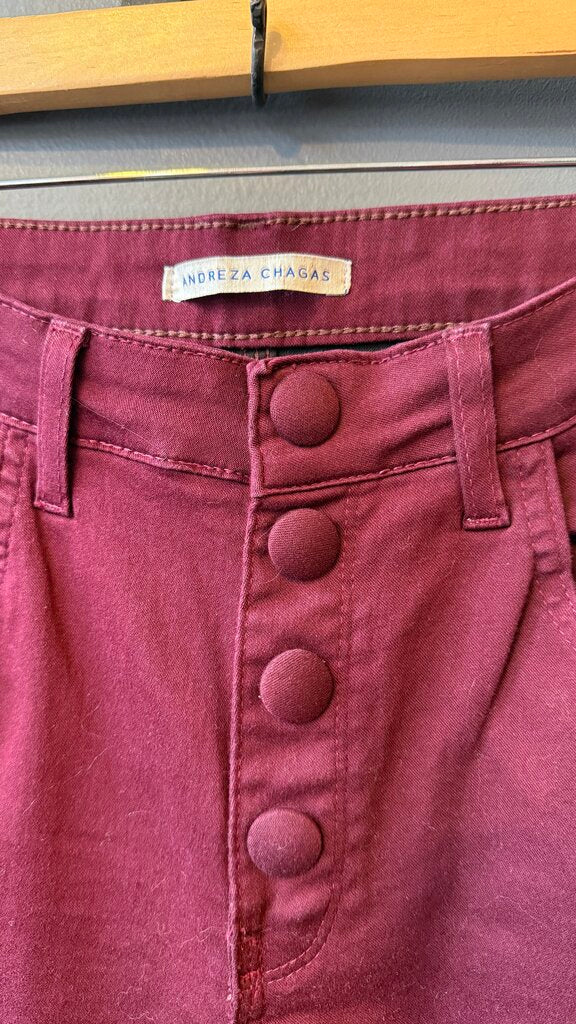 Covered Button Flare Jeans