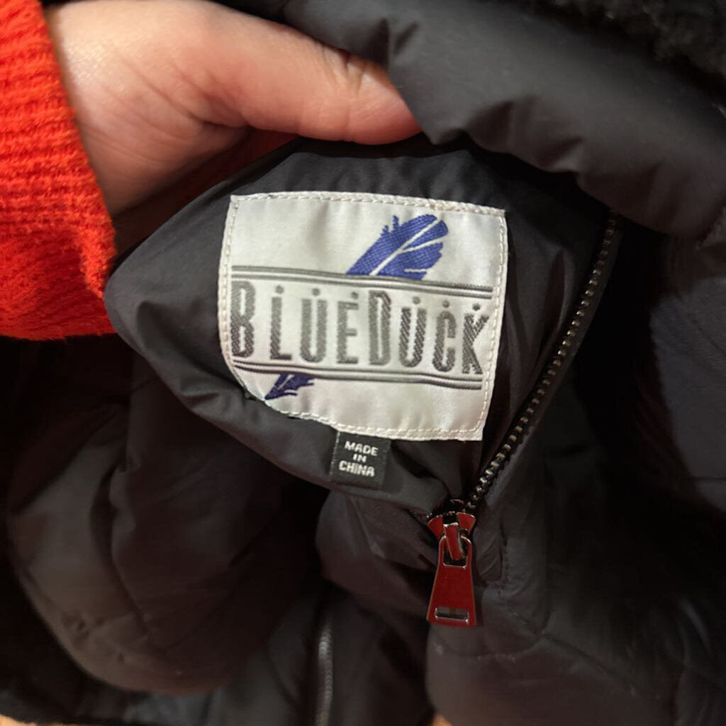 Reversible Faux Fur Puffer Coat