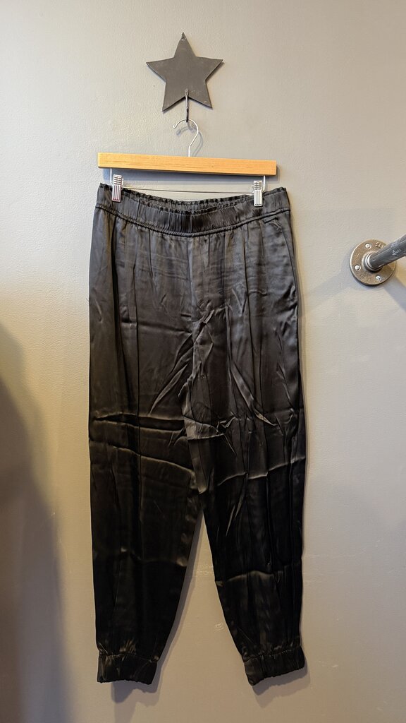 Satin Pull On Jogger Pants
