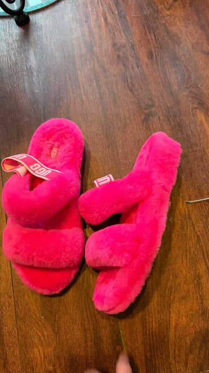 Shearling Pink Slippers