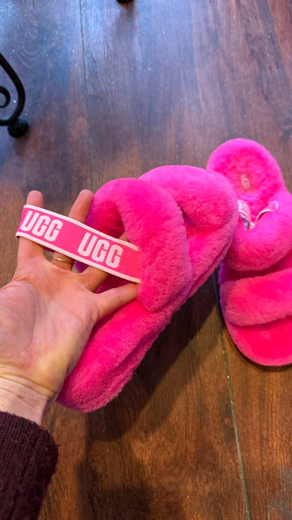 Shearling Pink Slippers