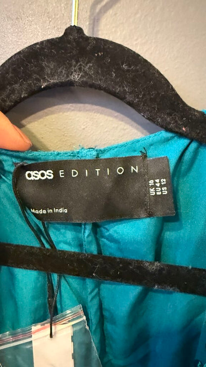 Sequin Wrap Mini Dress