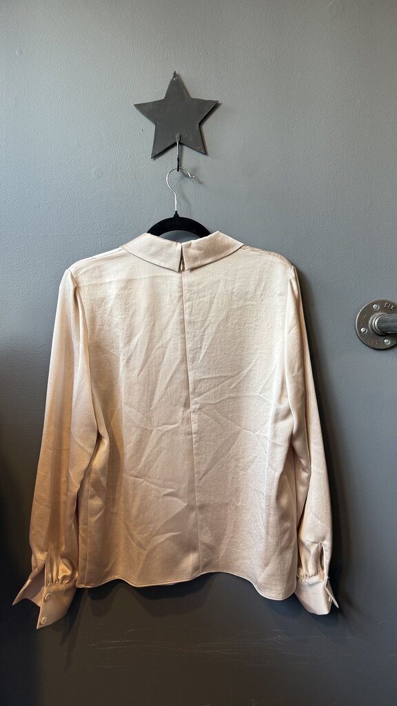 Shimmer Satin Collared Blouse