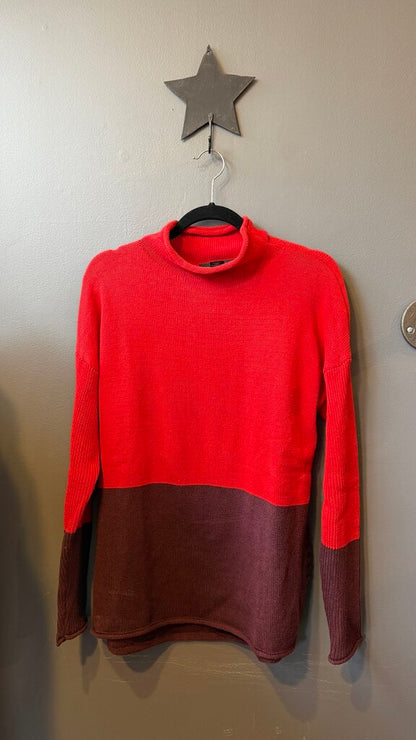Colorblock Rollneck Sweater