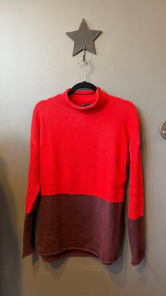 Colorblock Rollneck Sweater