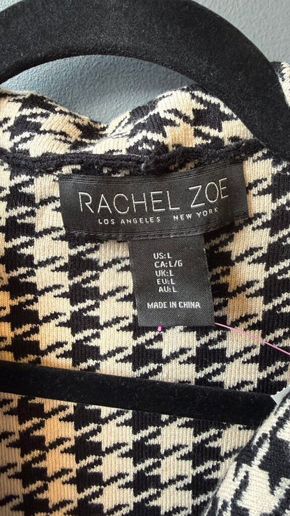 Houndstooth Long Cardigan Sweater