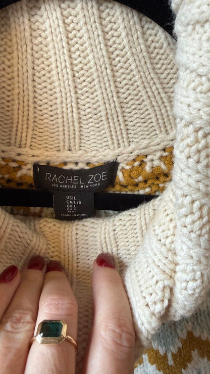 Fair Isle Turtleneck Sweater