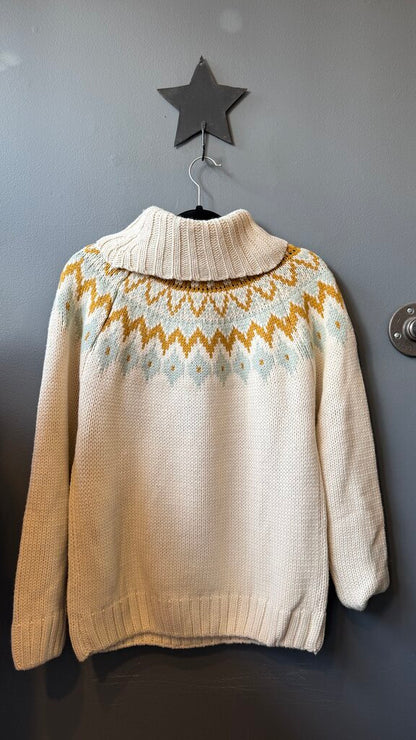 Fair Isle Turtleneck Sweater
