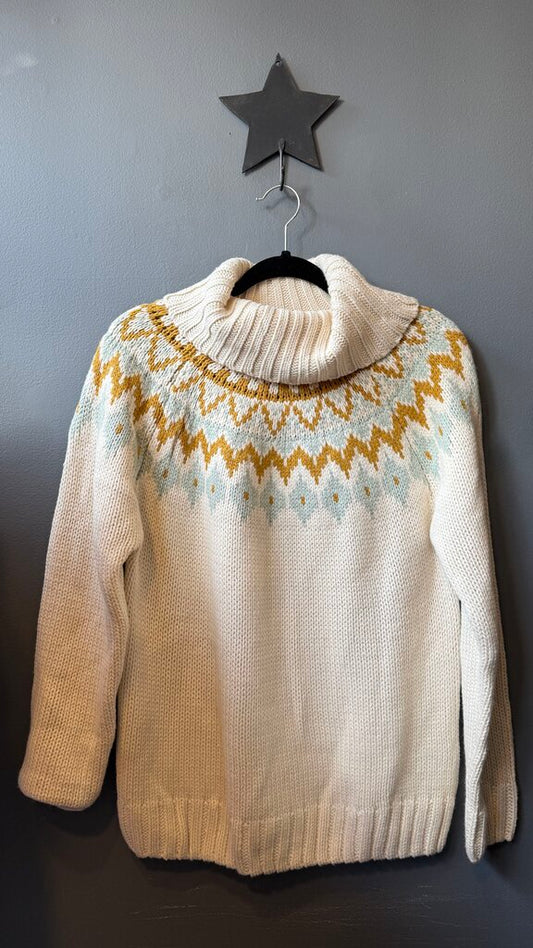 Fair Isle Turtleneck Sweater
