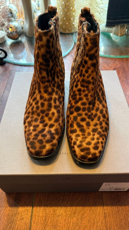 Ponyhair Leopard Booties