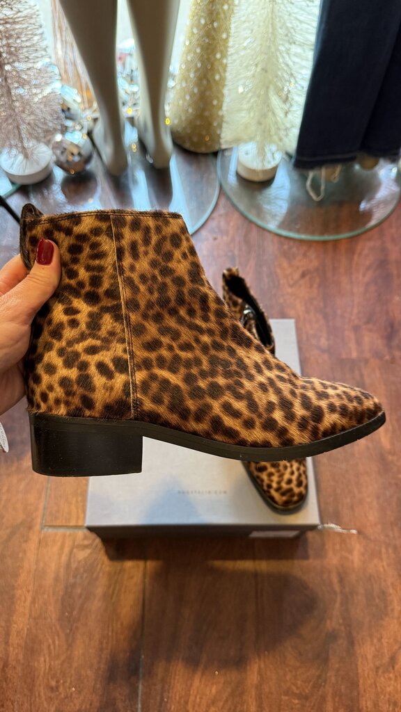 Ponyhair Leopard Booties