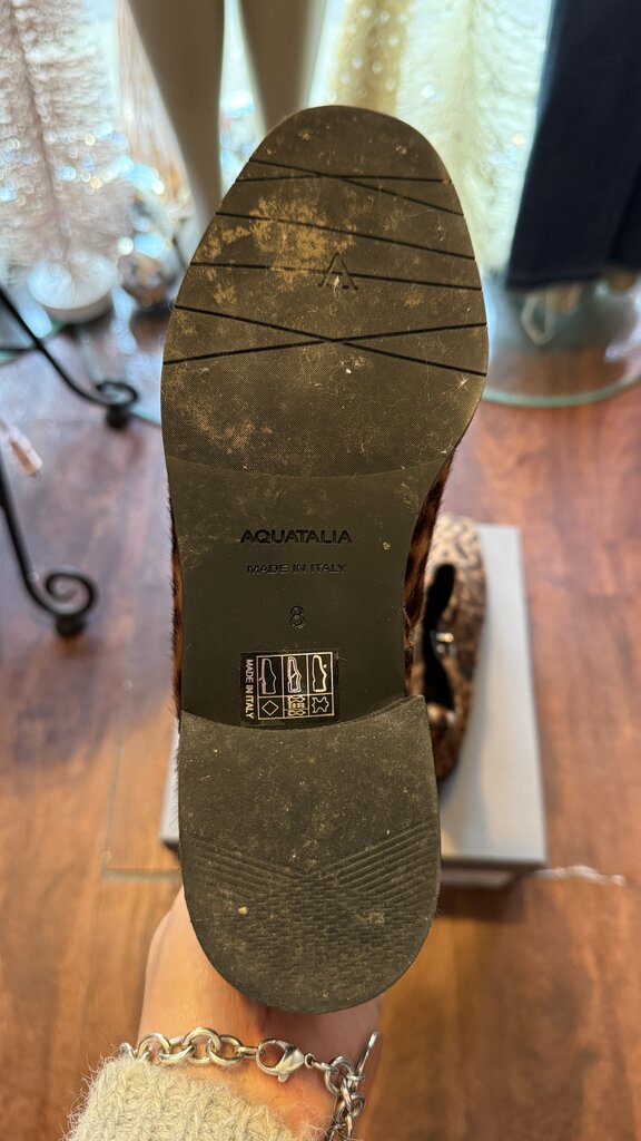 Ponyhair Leopard Booties