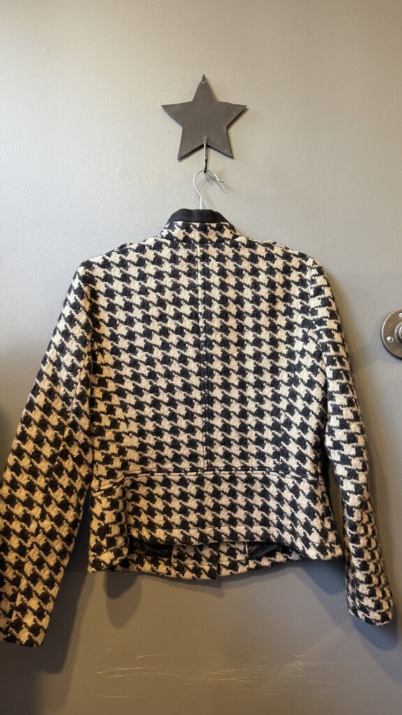 Houndstooth Asymmetrical Coat