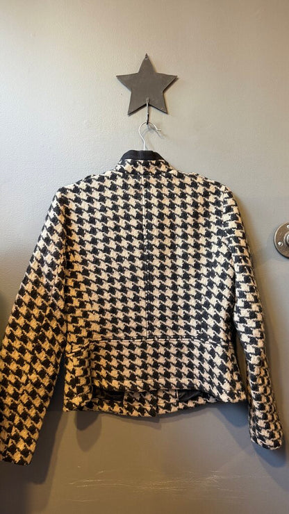 Houndstooth Asymmetrical Coat