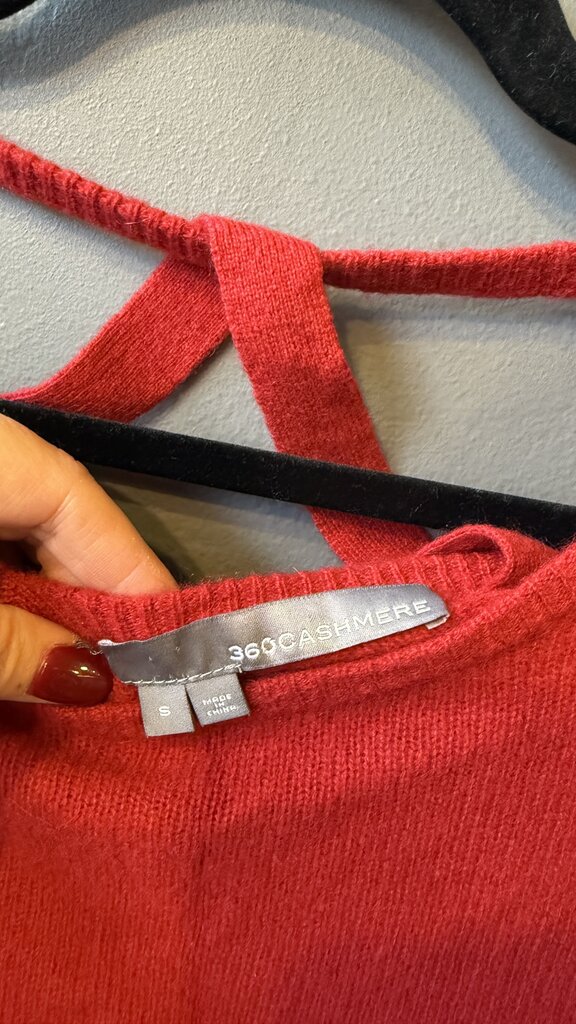 Criss Cross Back Cashmere Sweater