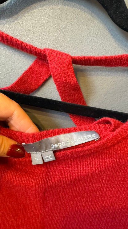 Criss Cross Back Cashmere Sweater