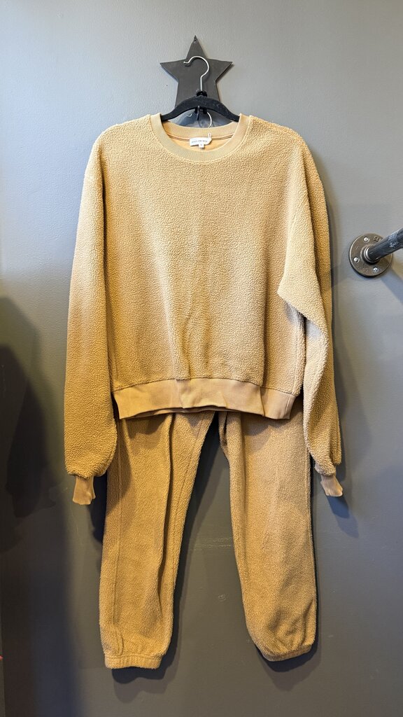 Sherpa Pants + Sweatshirt Set