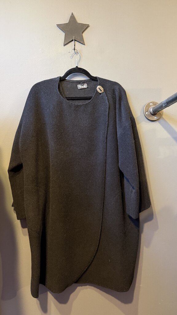 Oversized Wool Wrap Coat