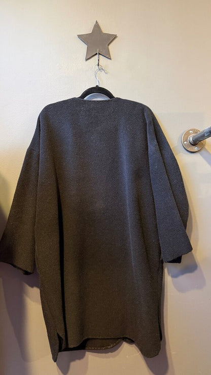 Oversized Wool Wrap Coat