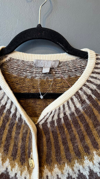 Crop Alpaca Blend Cardigan Sweater