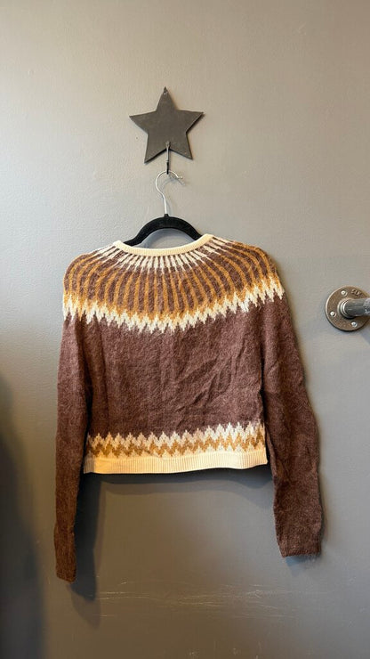 Crop Alpaca Blend Cardigan Sweater