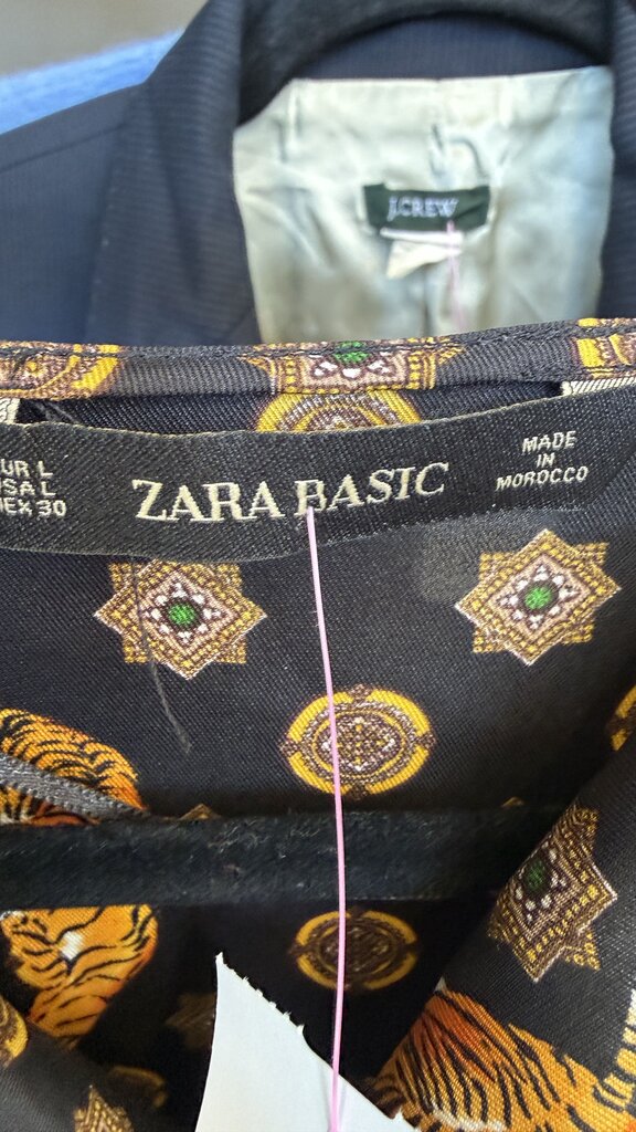 Satin Tiger Tunic Blouse