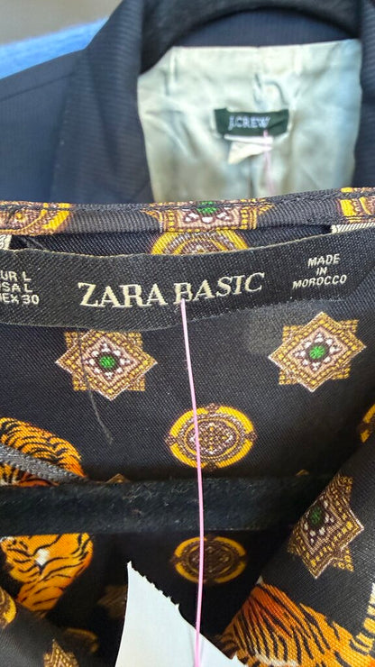 Satin Tiger Tunic Blouse