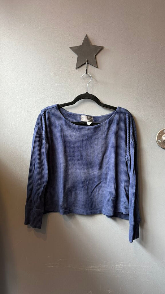 Waffle Crop Longsleeve Tee