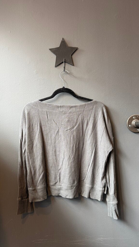 Waffle Crop Longsleeve Tee