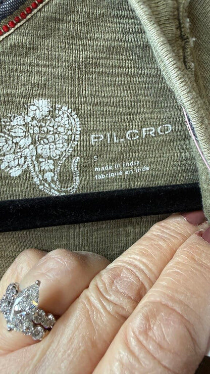 Henley Raw Edge Longsleeve Tee