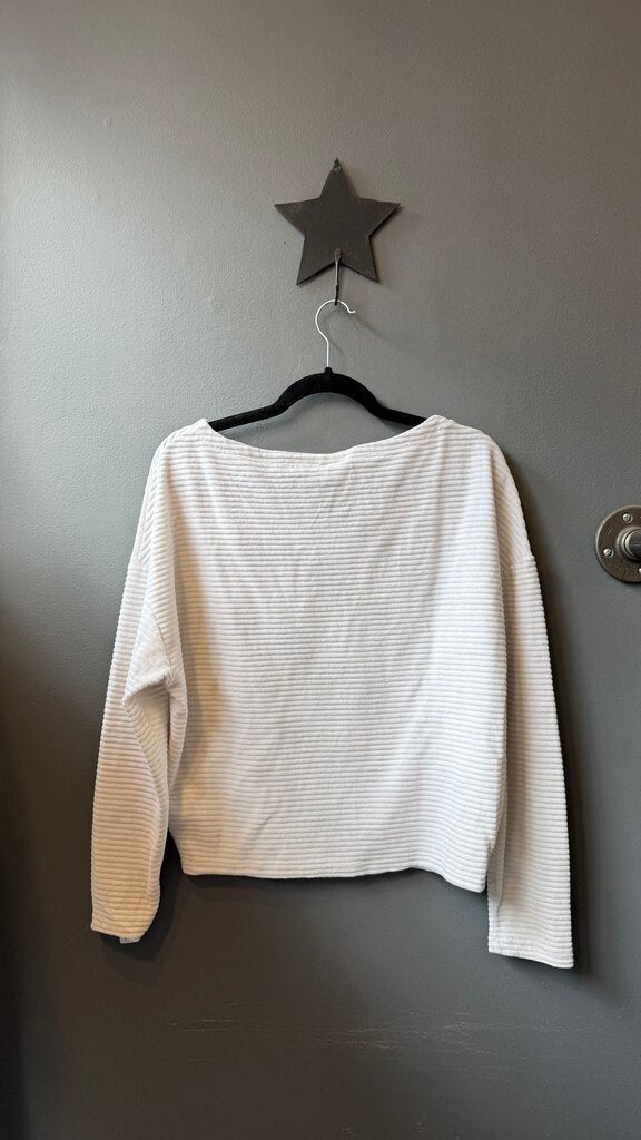 Velvet Burnout Stripe Dolman Top