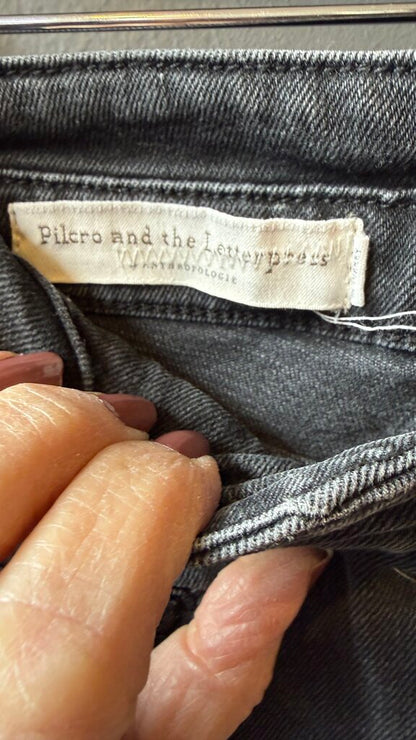 High Rise Slim Button Fly Jeans