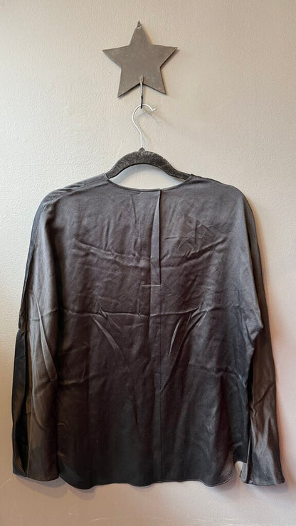 Silk Notch Back Blouse