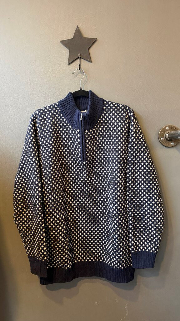 Recycled Poly Birdseye 1/4 Zip Sweater