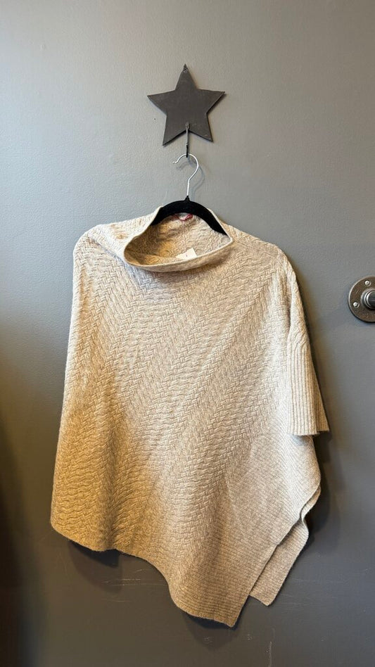 Cashmere Cableknit Poncho